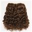 Brown 6 curly mohair weft coarse  6-8" x200"  26642  FP