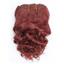 Dark auburn red #33 wavy mohair weft coarse 7- 8" x 50"  26600 QP