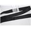 Crownette trims satin finish fold over elastic black 3/4" 1 yd 26700