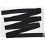Crownette trims satin finish fold over elastic Black  3/4" offset 1 yd 26706
