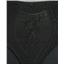 4xl 38" pocket panty Crown-ette womans silky control brief in Black 26061