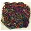 Hand spun sari silk yarn 98 g cool tones  24292