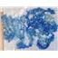 ringlet mohair curls varagated blues fairie hair  22965