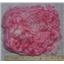 yellow silk fibers 14 g  0.5 oz dyed pink  23776