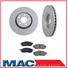 2007 2008 Infiniti G35 Sport (2) 330MM 13 Inch Front Brake Rotors & Ceramic Pads