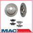 Mercedes R ML (2) Solid Rear  Brake Rotors & Pads