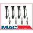 Altima Sentra 2.5L Ignition COP 4 Coil Boots & 4 Double Platinum Spark Plugs