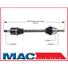 2005-2006 Kia Spectra D/S CV Drive Axle Shaft