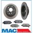 2007-2010 Nissan Sentra (2) 11 1/2 Solid Rear Brake Disc Rotors & Ceramic Pads