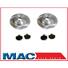 2005-2007 Smart Car Smart Fortwo (2) Front Brake Rotors & Brake Pads