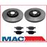 2005 2006 Chrysler Crossfire SRT6 (2) Front Brake Rotors & Metallic Pads