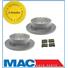 1997-2004 Mitsubishi Montero Sport (2) Rear Brake Rotors & Pads