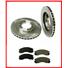 00-04 Mitsubishi Montero Sport (2) 12 3/8 Inch Front Brake Rotors & Ceramic Pads
