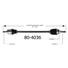 Galant Eclipse Spyder 2.4L 80-4036 D/S Left New CV Complete Assembly