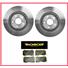 2006 2007 2008 2009 Grand Cherokee SRT8 6.0L (2) Front Brake Rotors & Monroe Pads