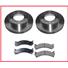 Silverado 3500 12000 GVW Express Over 9600 LB Front Brake Rotors & Ceramic Pads