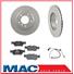 SLK280 (2) Frt 300MM Brake Rotors & Pads