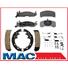 1987-1993 Ford Mustang 4&6 Cly Frt Pads Brake Shoes Springs