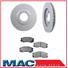 Passport Axiom Rodeo Rodeo Sport (2) Front Brake Rotors & Semi Metallic Pads