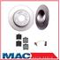 SLK280 278MM (2)  Rear Brake Rotors Pads Sensor