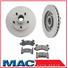 96 98 99 00 01 02 03 Chevrolet S10 & Sonoma S15 (2) Front Brake Rotor & Pads 2W/D No ABS Brakes