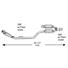 Chrysler Crossfire 3.2L Mercedes-Benz SLK320 Catalytic Converter Driver Side