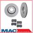 2005 2006 2007 Dodge Charger Magnum SRT8 6.1L (2) Rear Brake Rotors & Metallic Pads