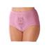 pocket panty  Crown-ette womans silky control brief in mauve 25762