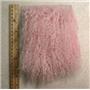 3" sq light pink Tibetan lambskin no seam wig 24345