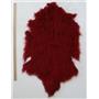 full pelt fine carmine red Tibetan lambskin  24549