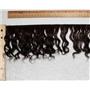 mohair weft Dark brown 2 wavy weft 6-8" x 130" 24956 FP