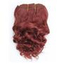 Dark auburn red #33 wavy mohair weft coarse 7- 8" x 50"  26600 QP