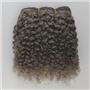 Light mouse gray-brown  bebe curl  - mohair weft coarse 6-8" x200" 25  FP