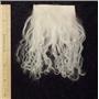 Natural white loose curl  tibetan lambskin scrap sample  25503