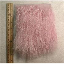 3" sq light pink Tibetan lambskin no seam wig 24345