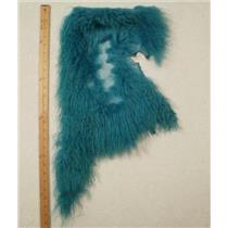 Quarter pelt Turquoise  remnant Tibetan lambskin  24667