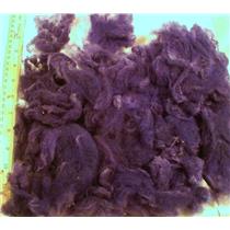 Doll hair wool  locks,plum fine wool  bulk dyed 1 oz 24801