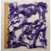 violet angora goat fine adult Mohair locks 1 oz 3-5" bulk dyed violet  25453