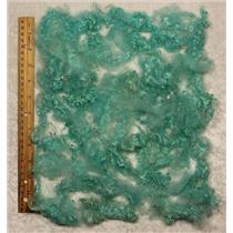 turquoise blue 0.025% angora goat fine young adult Mohair locks 1 oz 3-5"  25477