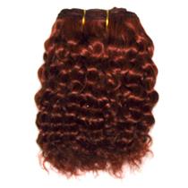 Dark red 130 mohair weft coarse curly weft 7-9x200" 90-100g 25986 FP