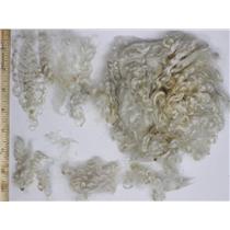 3-5" high luster curly washed fine mohair  1 oz doll hair  26174