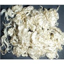 Mohair washed adult Natural white bulk curls  curls 3-6" 2 oz 26787