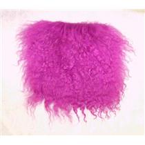2" sq  Medium purple  tibetan lambskin fur wig  11382