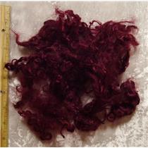 angora goat Mohair bulk dyed Bordeaux curls   22778