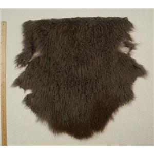 Half pelt fine dark gray 2 tone Tibetan lambskin 24581