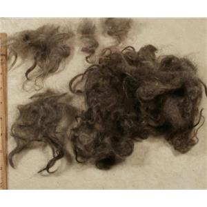 Mohair washed adult silver to dark gray wavy 3-6"  1 oz 24797