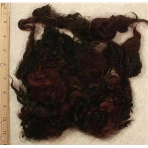 angora goat Mohair dyed  plum / black  1 oz 24833