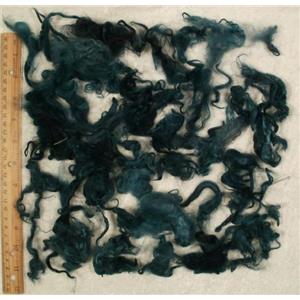 deep Teal  Suri Alpaca 3-7" cria wool dyed 1 oz 24874