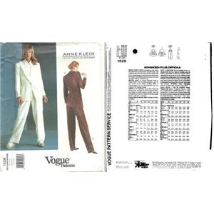 Vogue pattern by Anne Klein #1528   jacket and slacks sizes 8-10-12   25027