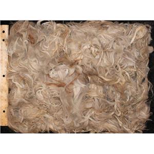 Suri Alpaca wool ,seconds cream and red brown 11.5 oz pack 25087
